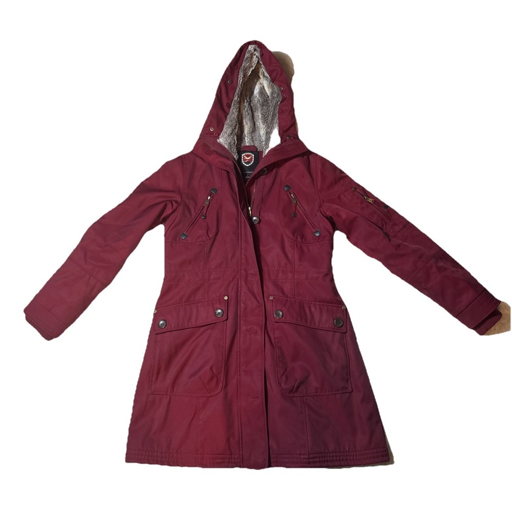 Madison Expedition Womens Large Parka‎ Red